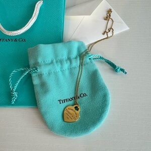 Tiffany & Co. Gold Heart Pendant Necklace